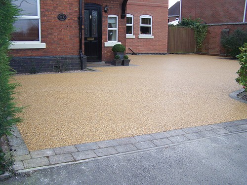 Resibond wet look driveway - resibond,