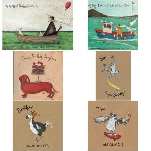 Sam toft birthday card - sam,