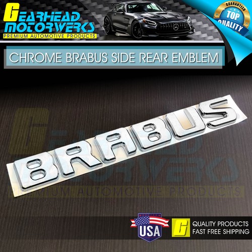 Brabus chrome emblem rear side - chrome,