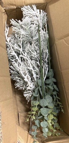 Set flocked tree picks - set, of