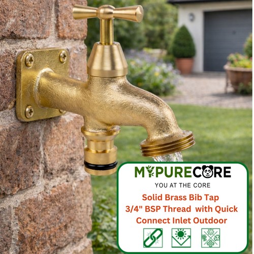 Brass bib tap bsp - tap, 3/4"