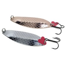 Pike Lure  Perch Zander Salmon Sea Trout Bass Fishing Brass Silver Spoon Spinner