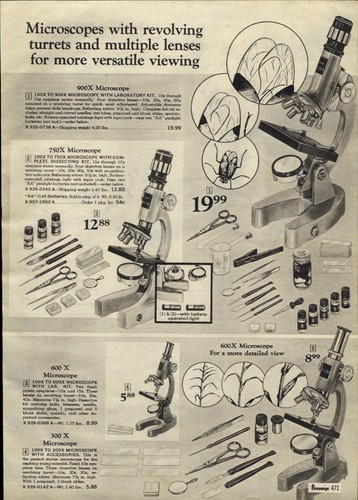 1969 paper microscope - 1969, ad