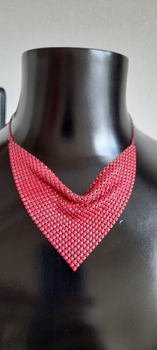 Necklace biker boho red - necklace,biker,boho,,