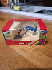 Britains Farm Toys Blue post borer ( Boxed ) 