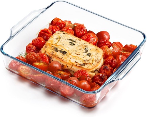 Small square glass baking - small,