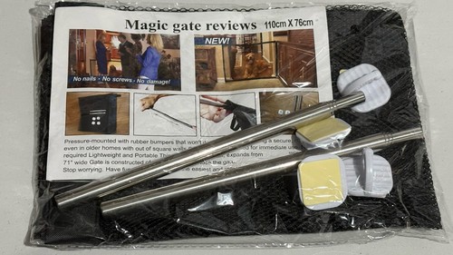 Retractable pet dog gate - pet, magic
