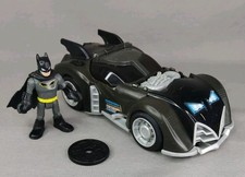 Imaginext Batman DC Super Friends BATMAN & Disc Launch BATMOBILE  Action Figure