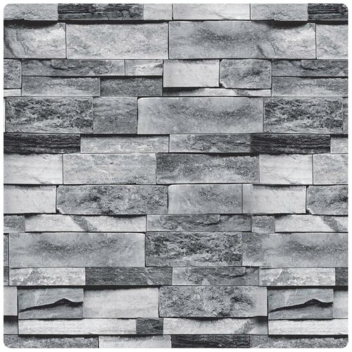 Grey brick wallpaper - wallpaper, peel