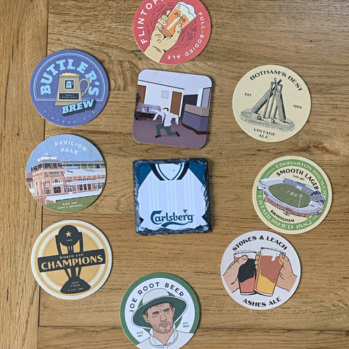 Mixed ale beer coasters - mixed, coasters,