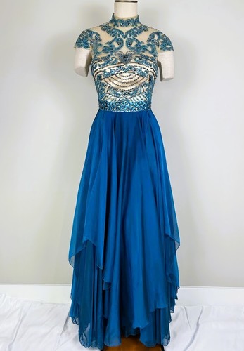Sherri hill beaded illusion - hill,