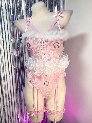 Goth tops y2k vkei emo - tops,