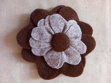 Handcrafted Felt Flower Brooch