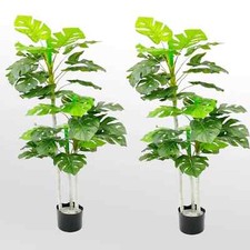 2 x Large Monstera Fake Plant