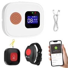 Wireless Caregiver Seniors Pager Alarm Personal Alarms for Elderly Call Button
