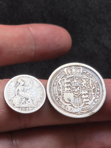 Silver 925 1816 shilling - 0.925, and