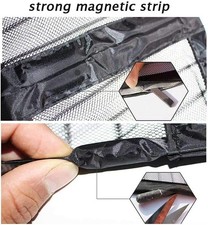 YRH Magnetic Fly Screen Door 120x220 cm,Fiberglass Enhanced Screen Mesh, Black