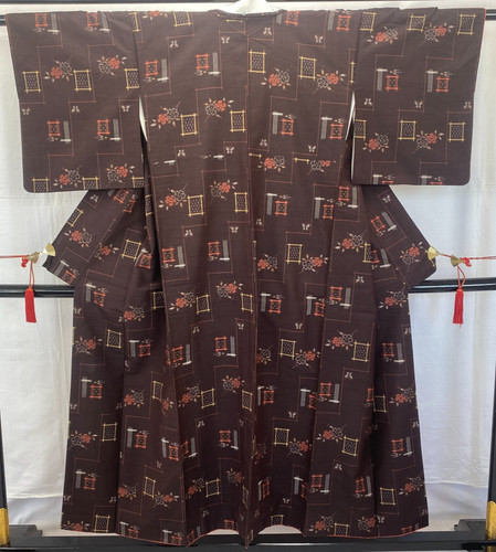 Japanese vintage kimono - vintage, silk