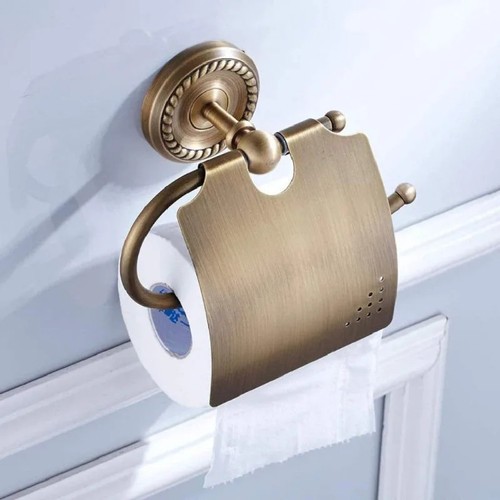 Antique toilet paper holder - toilet,