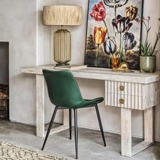 Graham and Green Eckley Whitewashed Desk