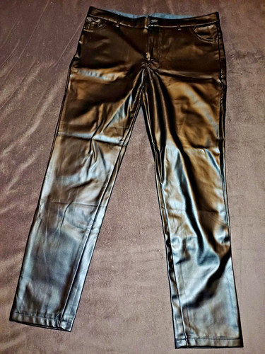 Faux leather jeans - jeans, 36