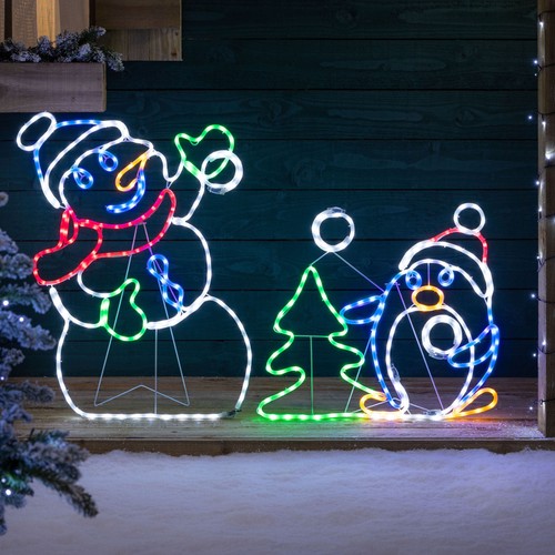 Snowman penguin christmas - penguin,