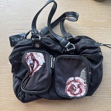 L.A.M.B. Black Floral Handbag