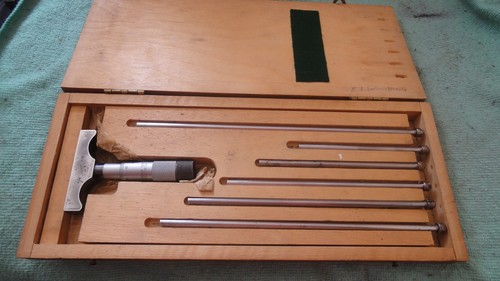 Vintage depth gauge micrometer - vintage,