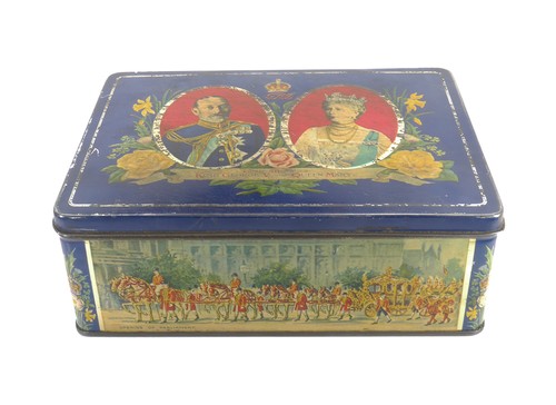 Vintage 1930 biscuit tin - vintage, 1930's