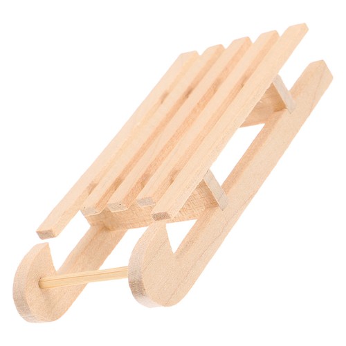 Miniature wooden sled - miniature,