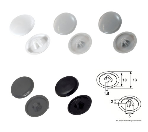 Plastic glossy pozi push - glossy,