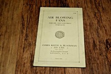 RARE 1932 brochure AIR BLOWING FANS Oil Gas Furnace Furnaces Vintage history 