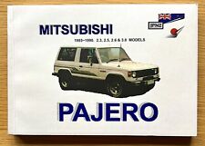 Mitsubishi Pajero 1985-1990 Handbook. Excellent Condition
