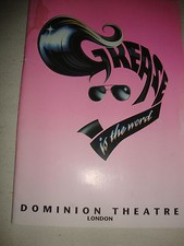 GREASE is the word  Programme -Dominion Theatre London 1994
