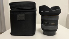 Sigma 10-20mm f/4-5.6 EX DC HSM Lens For Nikon Includes Hood Front Rear And Case