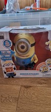 Despicable Me Minion Stuart Interactive Figure Thinkway Toys Talking  Close Eyes