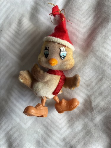 Retro vintage flocked bird - vintage,