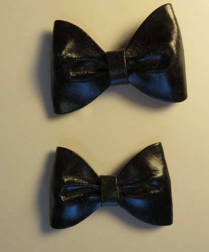 1960 black bows shoe - 1960's,