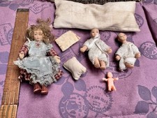 Vintage Dolls  for dolls house owned for many years Unsure of history but old 