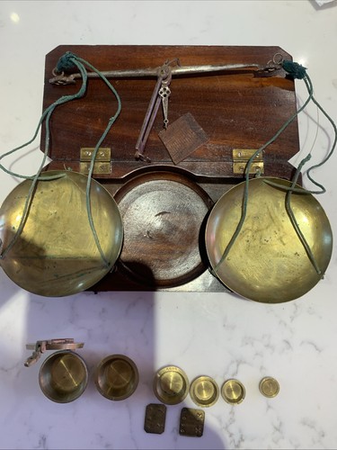 Antique brass apothecary - brass,