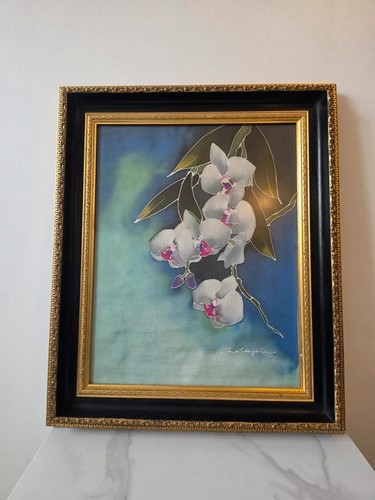 Framed vintage original silk - framed,