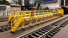 Depot Inspection Platform - OO Gauge 220mm one platform with two sets of stairs