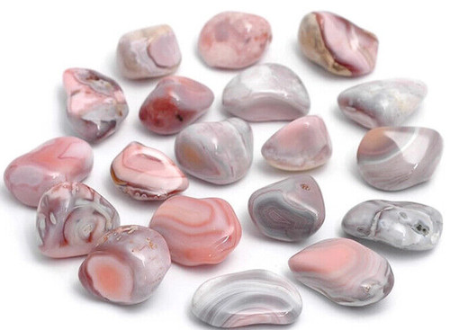Pink grey agate - x, &