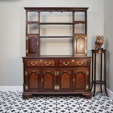 Welsh Dresser in Oak with Mahogany Crossbanded George III