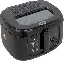 Quest 35239 2.5L Deep Fryer/Features Removable Lid & Large Observation Black 