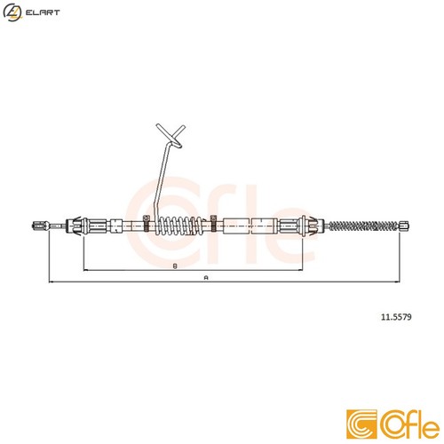 Cable pull parking brake - parking,