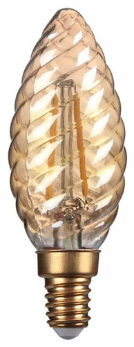 Gold led twisted candle - 4w,