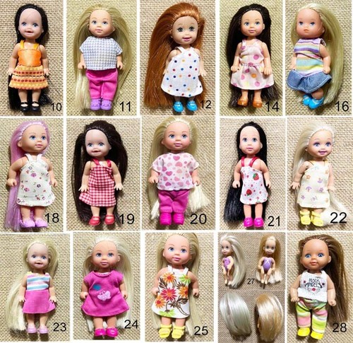 Doll rooted hair kelly - re-rooted,