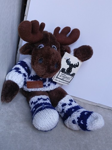 Elgar the moose embroidered - moose,