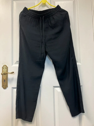 Zara black silky texture